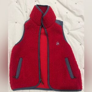 Brooks Brothers Teddy Fleece Vest size XS